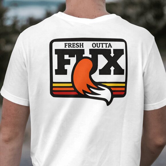 COPY - Fresh Outta Fux Men's 100% Cotton T-shirt White - Picture 1 of 4
